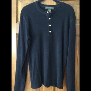 Banana Republic Men’s Navy Blue Linen Sweater